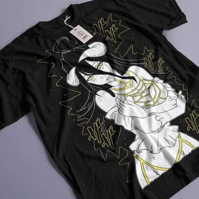 Albedo Overlord Tshirt, Anime Overlord Character, Demon Girl, Succubus, Ainz Ooal Gown, Momonga, Tomb of Nazarick, Anime Streetwear220g M-en's Cotton T-Shirt - Heavyweight All-Purpose T-ShirT-Suitable for all people, whether woM-en or M-enhigh-quality durable fabric suitable for all seans,ft to the touch but built to lastBreathabletops woM.en fall outfiT.S for woM.en vaC.Ation outfiT.S woM.en halloween costume