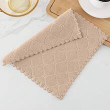 12 Pack Kitchen Dish Cloths (10 X 10 Inches, Cream Yellow), Super Soft And Absorbent Coral Velvet Dish Towels, Nonstick Oil Fast Drying Microfiber Cleaning Cloth, No Lint Household Dishcloths, 2025 - 棕褐色 - 查看 5