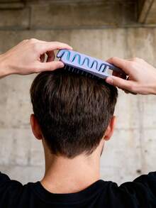 Fluffy Wide-Tooth Comb, Creates Voluminous Texture And Lift Effect, Suitable For Both Men And Women, Made Of ABS Plastic Material With Textured Handle Design, Suitable For All Hair Types Including Thick, Curly, Wavy And Natural Hair, Ideal For Home And Travel Use, Easy Brushing And Styling, An Essential Hair Care Tool, Lightweight And Portable. - Multicolor - View 7