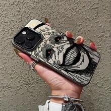 Anime-Themed Phone Cover, Suitable For IPhone Models 16, 15, 14, 13, 12, 11 Mini, Pro, Max, X, XR, XS Max, Featuring A Shock-Resistant Matte Finish - 透黑 - 查看 3