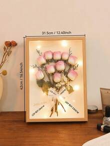DIY干花相框，可替换A4/8/10/6/16英寸相框，蝴蝶标本展示盒，生日、庆典和婚礼的完美之选 - 多功能家居装饰、礼品和婚礼装饰 | 经典风格相框。（木色）（仅包含空心相框和透明亚克力板，不含干花） - 原木色. - 查看 17