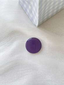 1pc Solid Color Expandable Mobile Phone Stand, Cute Transparent Phone Holder, Foldable Phone Stand With Transparent Base, Phone Accessories In Dopamine Colors Compatible With IPhone, Android Phone, Gift For Birthday, Family, Friends Push-Pull Phone Grip