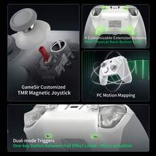 GAMESIR G7 Pro Elite Gaming Controller, Hall Effect Joystick, Zero Deadzone, Haptic Feedback, Adjustable Micro-Touch Linear Triggers, Multi-Platform Compatible: PC/Android/TV, White - White - View 4