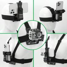 LEATVOOK Hands-Free Adjustable Chest Mount Phone Holder With Anti-Shake Rope – Universal Harness Strap For GoPro, Insta360, Smartphones, Outdoor Sports, And Vlogging,Best Mother's Day And Valentine's Day Gifts. - 柔和 - 查看 3