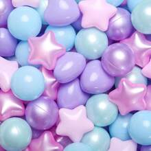 Star Ball Pit Balls For Ball Pit, Crush-Proof  Colorful Play Plastic Balls For   Christmas Party Dr Giant Friendship Bracelet Banner,26390423 - 粉色 - 查看 1