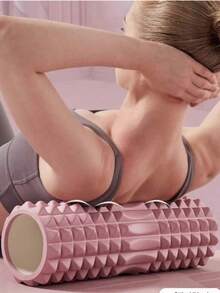 1 Pc Deep Tissue Massage Roller - High-Density Foam Roller, For Muscle Relief, High-Quality Foam Muscle Roller - High-Density Massage Stick, For Yoga And Gym - Multicolor - View 1