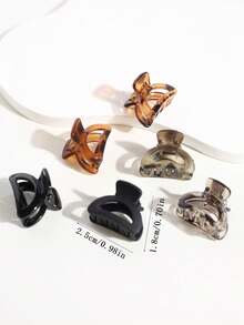 15/20/30 chiếc kẹp tóc mini hình bán nguyệt, màu cà phê, kẹp tóc nhỏ, kẹp tóc mái, phụ kiện tóc nữ, kẹp tóc thời trang, thích hợp cho kỳ nghỉ hè, đi biển. - Nhiều màu - Xem 5