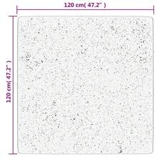 vidaXL Teppich OVIEDO Kurzflor Anthrazit 120x120 Cm - Grau - Übersicht 10