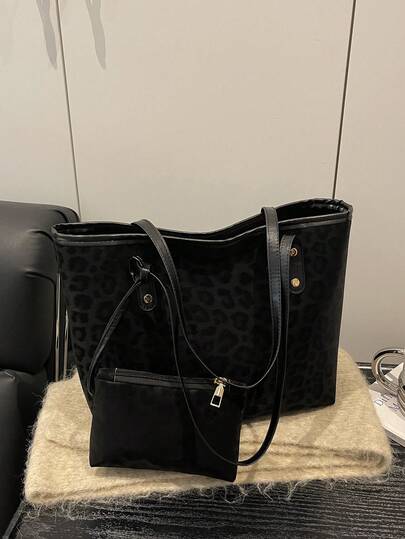 New Fall/Winter Women's Handbags Retro-Chic Suede Square Bag Zipper Opening Lightweight Minimalist Design Spacious Shoulder Bag Includes Zippered Coin Purse