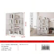 Estantería de almacenamiento para el hogar, blanca - Blanco - Ver 3