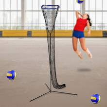 Shangmakel Blue Volleyball Training Net Frame Adjustable Height And Angle Volleyball Practice Net Volleyball Training Equipment Suitable For Indoor Outdoor Patios Gymnasiums Playgrounds Beaches Parks Family Backyards For Volleyball Practice - Blue - View 3