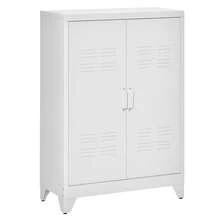 HOMCOM Classeurs - Blanc - Voir 1