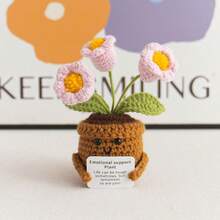 1 chậu cây cảnh mini in hoa truyền cảm hứng, đồ trang trí bàn làm việc dễ thương, hoa móc thủ công, cây mini, hoa lưu ly, hoa linh lan, hoa cúc vạn thọ, hoa cẩm chướng, hoa hướng dương, hoa xương rồng, hoa tulip, thiệp động viên ấm áp thủ công, đồ trang trí bàn làm việc, đồ trang trí phòng - Nhiều màu - Xem 24