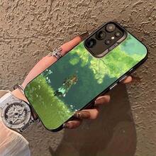 Funda especial para teléfono , viajero caminando sobre hierba, adecuada para  Galaxy S25ULTRA, S24PLUS, S23FE, S21PRO, S22, S20+, A03S, A05S, A14, A31, A53, A34, A10, A04E, M04, A33, A35, A55, A72, A71, A70, A22, A16, A06, A20S, A54, resistente a la suciedad, a la moda, colorida, plateada IMD - Colores mixtos - Ver 3