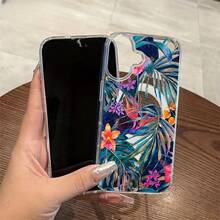 Funda de teléfono magnética con pintura al óleo de flores, graffiti colorido transparente, compatible con iPhone 16 15 14 13 12 11 X X/SMAX, soporte magnético compatible con carga inalámbrica de Apple, funda protectora simple XS, funda de teléfono XS Max - Colores mixtos - Ver 7