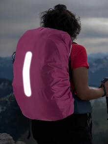 1件装尼龙银涂层户外旅行防水反光背包防雨罩,防水防尘罩,适用于户外徒步背包、行李箱。 - 彩色 - 查看 5