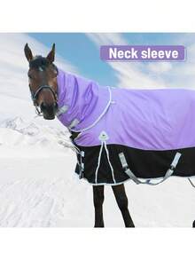 Mantas de salida impermeables para caballos, manta de invierno impermeable para caballos, relleno de algodón cálido de 400g, manta de salida premium de 1600D, manta impermeable de peso medio