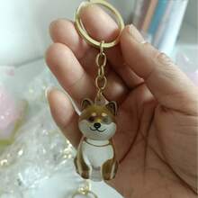 Adorno colgante de moda para el recuerdo del pelo de mascota, llavero de cachorro lindo, recuerdo del pelo de perro/gato, caja de almacenamiento creativa con llavero - Multicolor - Ver 9