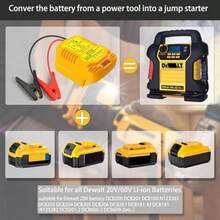 Car Jump StarterCarJump Starter adaptador de arranque para batería DeWalt de 20 V y 60 V cables de puente 11 AWG 1.2 pies para coche con batería de herramientaCar Jump Starter - como en la foto - Ver 6