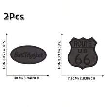 2/4pcs Feather Down Jacket Patches, Self-Adhesive, Seamless, High-End Clothing Repair, Leather Garments, Holes, Black Embroidered Fabric Patches, Jacket Patches, Sewing Patches, Clothing Patches, Garment Care Solution, Clothing Hole Repair, Embroidered Badges, Clothing Repair Stickers, Minimalist Repair Look, Understated Repair Style, Durable Fabric Structure, Enhanced Patch Durability - Multicolor - View 14