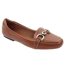 Comfortable Moccasin-Style Shoe With A Bridle Detail. Lightweight, Stylish, And Elegant For Your Everyday Life. Ella's Shoes - 駝色 - 查看 12