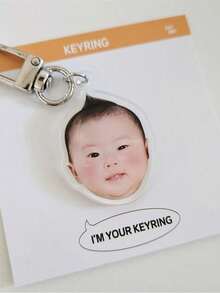 1pc Customized Acrylic Photo Keychain, Personalized Keychain With Your Own Picture, Unique Gift For Boyfriend/Girlfriend, Husband/Wife, Dad/Mom, Photos For Valentine's Day, Birthday, Youth Anniversary, Father's Day, Mother's Day Multi-Functional, Exquisite, Stylish, Unique, For Valentine's Day, For Weddings, For Housewarming,Warm Ambience, Autumn Home Refresh, Home Harmony