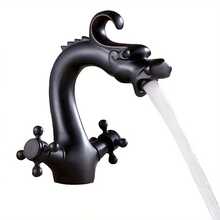 SENDERPICK Robinets de lavabo - Noir antique - Voir 7