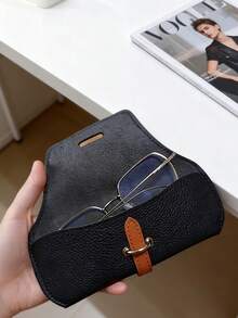Estuche portátil para gafas resistente a golpes, bolsa de almacenamiento para gafas, funda protectora para miopía para mujeres, carcasa dura duradera, accesorio de viaje ligero y compacto, organizador de gafas perfecto para uso diario y actividades al aire libre, diseño elegante y funcional - Multicolor - Ver 5