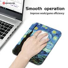 excovip 20x15cm Small Mouse Pad, Anti-Slip Back, Smooth Surface, Easy To Carry, Starry Sky