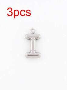 3pcs/Set Stainless Steel A-Z Letter Pendant, Suitable For DIY Jewelry Making, Handcraft, 18K Gold Plated, 26 Alphabet Letters, Initial Jewelry - 3 Letters - View 59