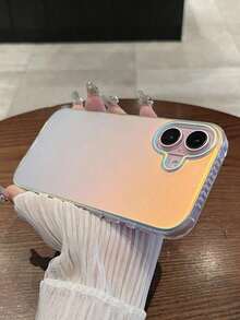 1 pieza Funda de teléfono con degradado de color láser, compatible con iPhone 11 12 13 14 Plus 15 16 Pro Max, cubierta protectora antigotas, resistente al agua, a los golpes y a los arañazos - Estilo 1 (1 pieza) - Ver 5