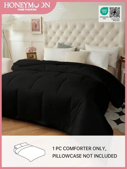 1pc Comforter Duvet Insert - Quilted Comforters, All Season Duvet, Down Alternative Bedding Comforter. Oeko-Tex Certified