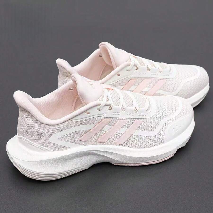 Giày nữ Adidas, phù hợp cho mọi mùa, kiểu dáng mới năm 2026, thoải mái, bền bỉ, giảm xóc tốt, giày chạy bộ thường ngày. - màu hồng nhạt - Xem 1