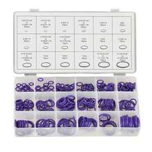 270pcs 18 Sizes Rubber Air Conditioning O Rings Universal Car Auto Repair Tools Refrigerant Ring Sets With Plastic Box Kit Set