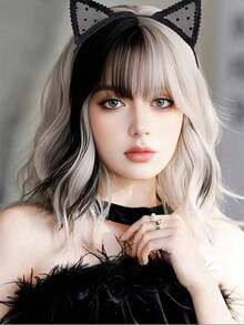 Lace Cat Ear Headband, Sexy Black Headband, Fashion Cat Ear Headband For Women, Cosplay - Multicolor - View 3