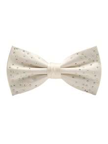 1pc Solid Color Polyester Men's Rhinestone Bow Tie, Essential For Banquet, Shiny Rhinestone Design High-End Suit Accessory - Multicolor - View 11