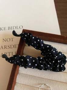 复古豹纹波点褶皱香蕉夹，女士后脑勺发夹，马尾夹，竖款发夹，发卡，发饰，爪夹，发爪，发夹，发卡