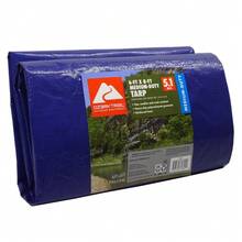 Ozark Trail Great Value Shopping, Holiday Promotions  Medium-Duty Tarp 6 X 8 FT (PE Material) - Waterproof For Camping/Rain Cover, Yard/Garden Protection, Cargo Cover, Easy To Fold​ - 6' x 8' - Xem 9