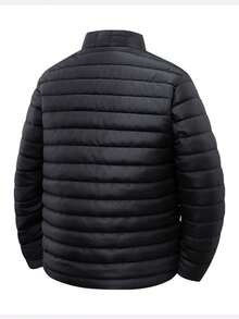 Herren Stehkragen Warme Parka Jacke, Streetstyle Lässig Markenjacke, für Herbst und Winter