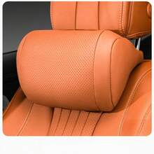 1PC New Luxury Nappa Car Headrest, Ultra Soft Ergonomically Designe Neck Support, Hole-Punching Nappa Design Breathable All-Season, Zero Pressure Design, Soft And Fluffy, Essential Neck Support, Easy Installation For Most Vehicles
