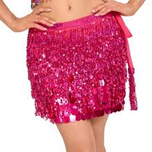 Lenço de Dança do Ventre, Corrente de Cintura com Franjas Bordadas para Mulheres, Acessórios de Fantasia de Dança do Ventre, Lenço de Quadril Boêmio de Festival, Saia de Desempenho Sexy de Várias Camadas