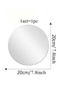 OUTANA 1pc/2pcs Acrylic Oval Self-Adhesive Home Decor Wall Mirror, Modern Minimalist Design Removable Full-Length Mirror Wall Sticker, No Drilling Required, Suitable For Living Room, Bathroom, Dining Room, Office, Gym, Bedroom, Dorm, Classroom - Multicolor - View 15