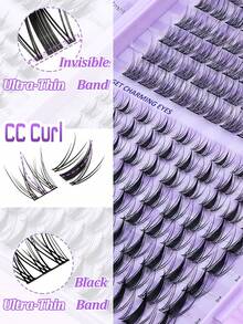 400pcs Individual Eyelash Clusters, Set Includes Lashes, Glue, Makeup Remover And Tools, Allows You To Easily Create Professional-Level Lash Effects At Home. Professional Lash Extension Kit, Easy DIY Salon-Quality Lashes At Home. Set Contains Faux Mink Lashes, Strong Adhesive, Makeup Remover And Precise Tools, Ideal For DIY Lash Extensions. - Multicolor - View 3