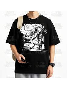 Alice In Chains Rock Band T-Shirt, Grunge, International Music, Unisex, Men's/Women's, 100% Cotton, Top Premium Streetwear, New Release, Immediate Shipping, Various Colors!! Plus Size - AliceInChains1 - Xem 2