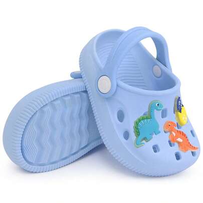 Sandália babuche infantil masculino menino dinossauro brilha no escuro lançamento