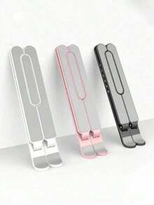 Soporte portátil plegable ajustable de 7 niveles, soporte de refrigeración para 3 personas, soporte de portátil para llevar, soporte de portátil para escritorio, almohadilla de refrigeración para portátil, accesorios para portátil, Navidad, regalos de Navidad, soporte para tableta - Blanco - Ver 6