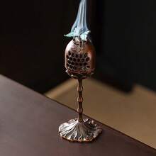 1 pièce Brûle-encens lanterne du palais de la gloire montante, brûle-encens à cerf propice, aromathérapie, petit support pour bobine d'encens de santal, décoration pour maison/bureau/salle de thé - Multicolore - Voir 24