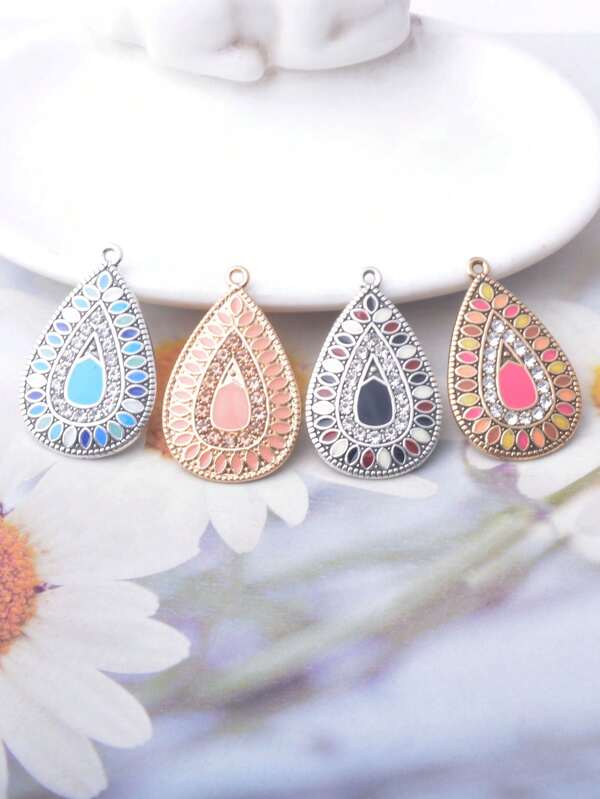 8 قطع من الشرابات الملونة على الطراز البوهيمي، أقراط ملونة على الطراز القديم، قلادة معلقة DIY لصنع المجوهرات واكسسوارات الزينة