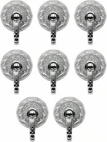 6 Piezas Ganchos de Pared Adhesivos, Ganchos Sin Taladro y Sin Daños, Soporte Fuerte para Cocina, Baño, Oficina, Organizador de Espacios (Color Blanco) - estilo 4 - Ver 12