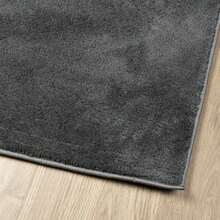 vidaXL Teppich OVIEDO Kurzflor Anthrazit 120x120 Cm - Grau - Übersicht 4